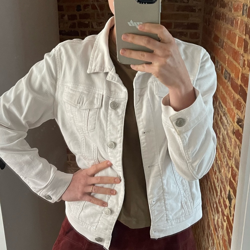 Buffalo David Bitton White Denim Jacket